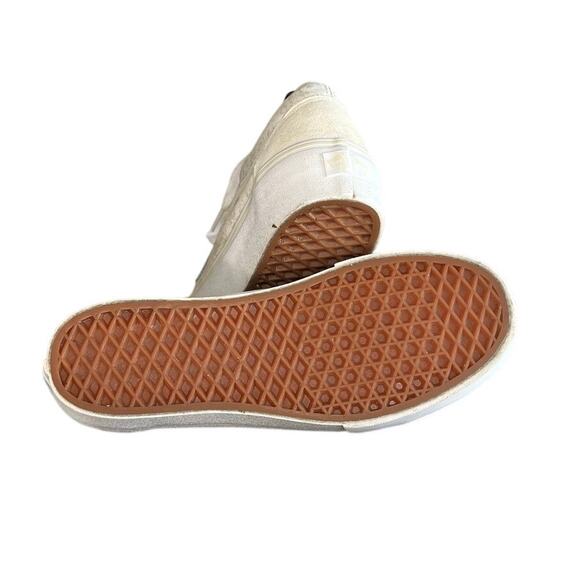 ***SOLD*** Vans Old Skool Low Floral Lift Platform Sneakers Size 9 White Tan - Picture 5 of 6